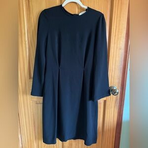Odeeh Black Long Sleeve Minimalist Dress – Size 38 (US 6/8)